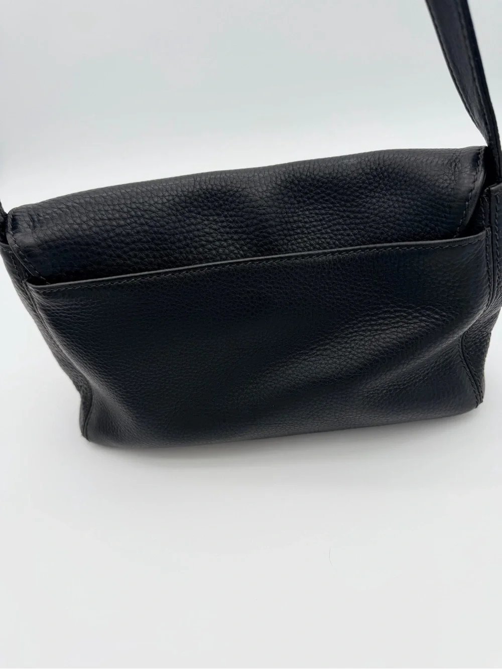 Coach Black Sonoma Flap Pebbled Leather Brass Hardware style J7E-4828